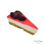 cherry cheesecake slice